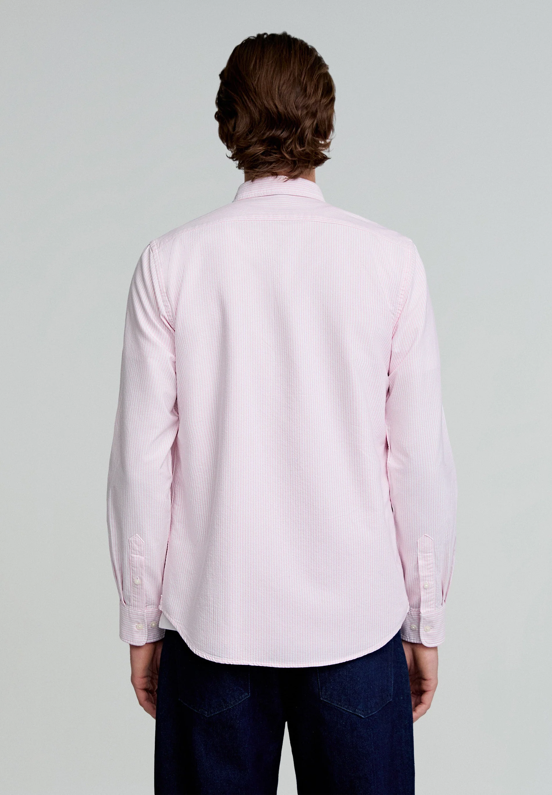 OXFORD SHIRT WITH CONTRAST SKULL PRINT - Image 4