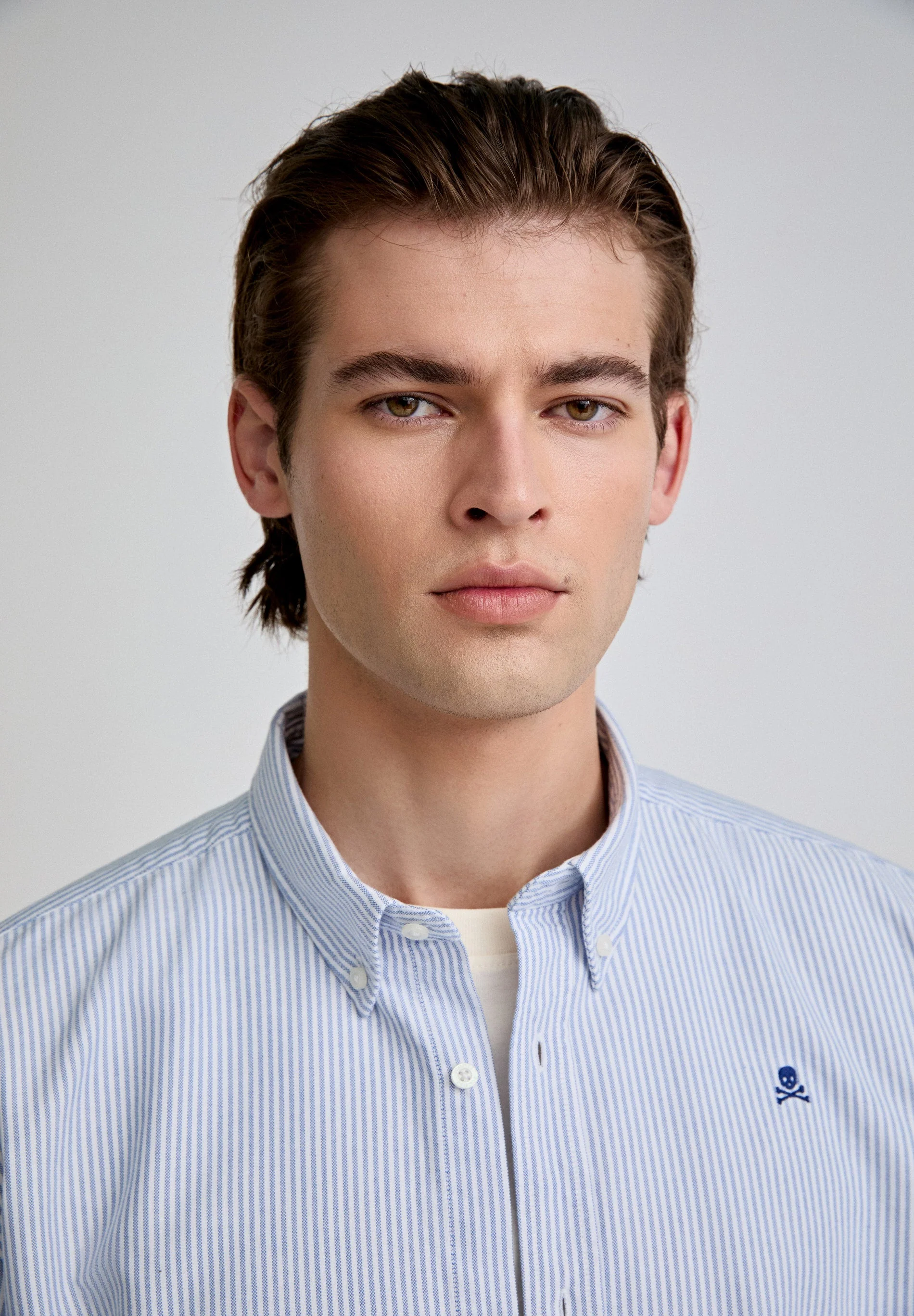 STRIPED OXFORD SHIRT WITH LOGO - Image 3