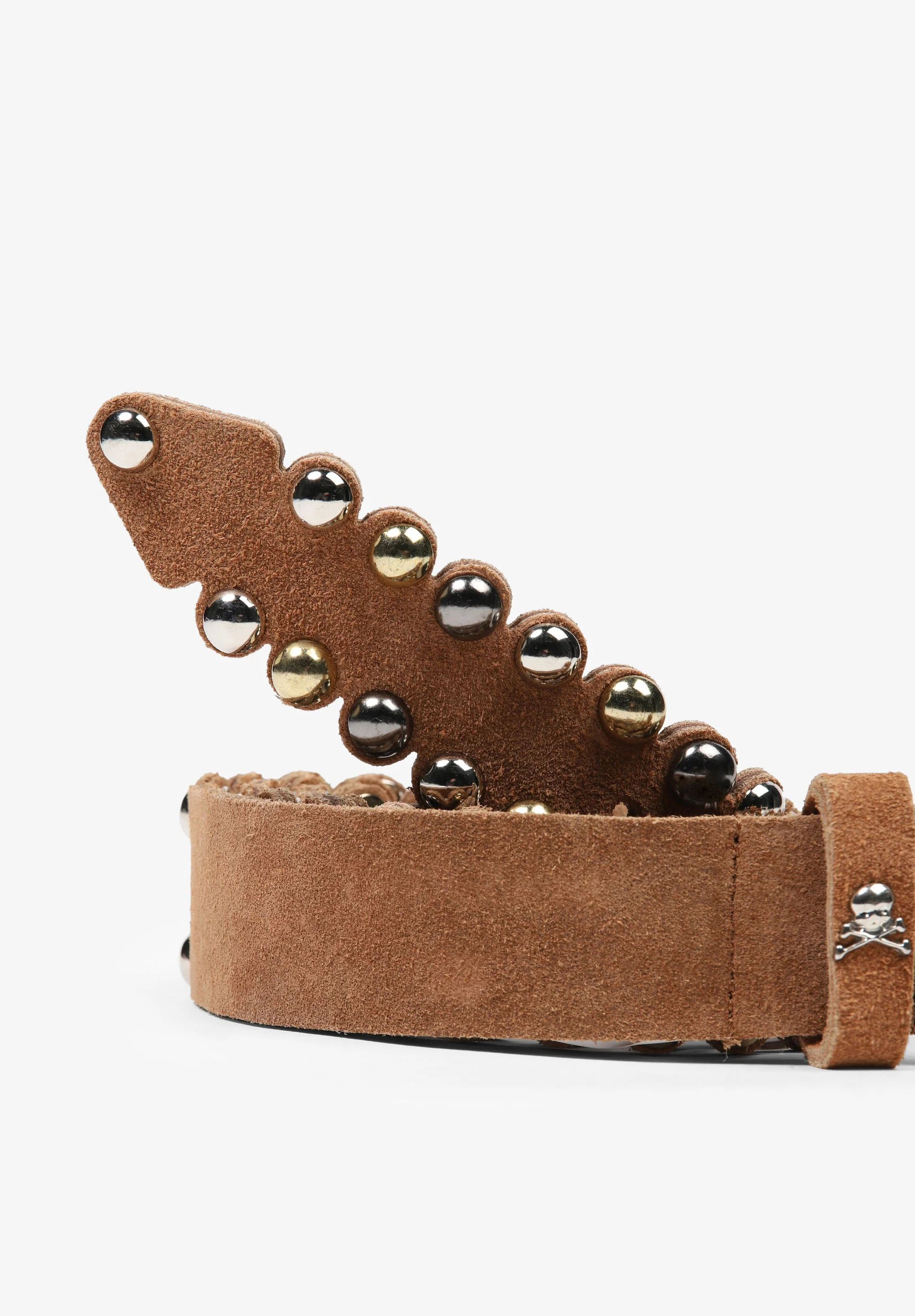 STUDDED SUEDE BELT - Image 3